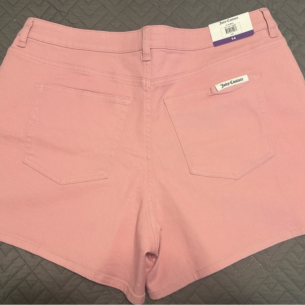 Juicy Couture Pink Shorts – Size 14 – NWT – Cute preppy denim - Picture 4 of 7